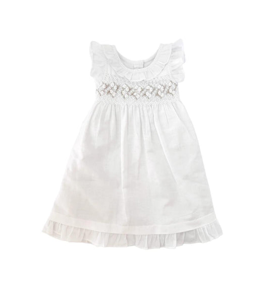 OFF-WHITE FEDERICA SMOCK LINEN SLEEVELESS