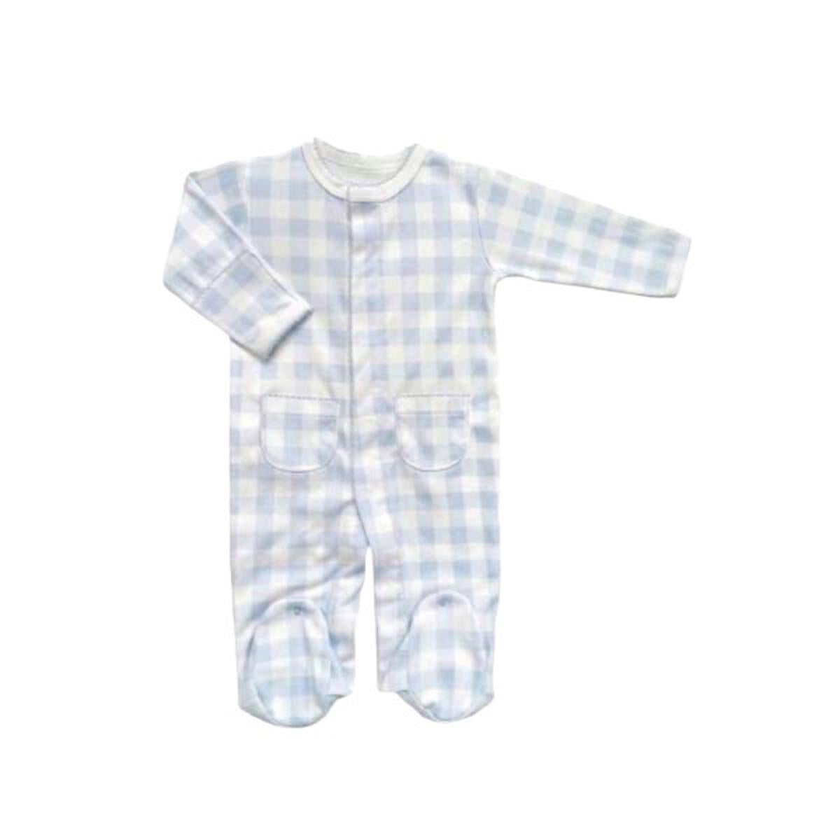 Vichy Pima Footie | Blue Check