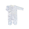 Vichy Pima Footie | Blue Check