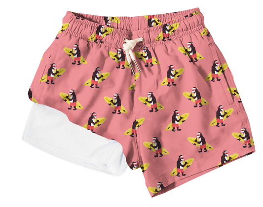 Surfing Monkeys | Compression Liner Swim Trunks