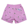 Pink Palm Stripes | Compression Liner Swim Trunks