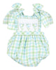 Pastel Plaid Sunsuit | Blue/Green