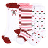 Candy Cane Lane Knee High Socks | 3-Pack