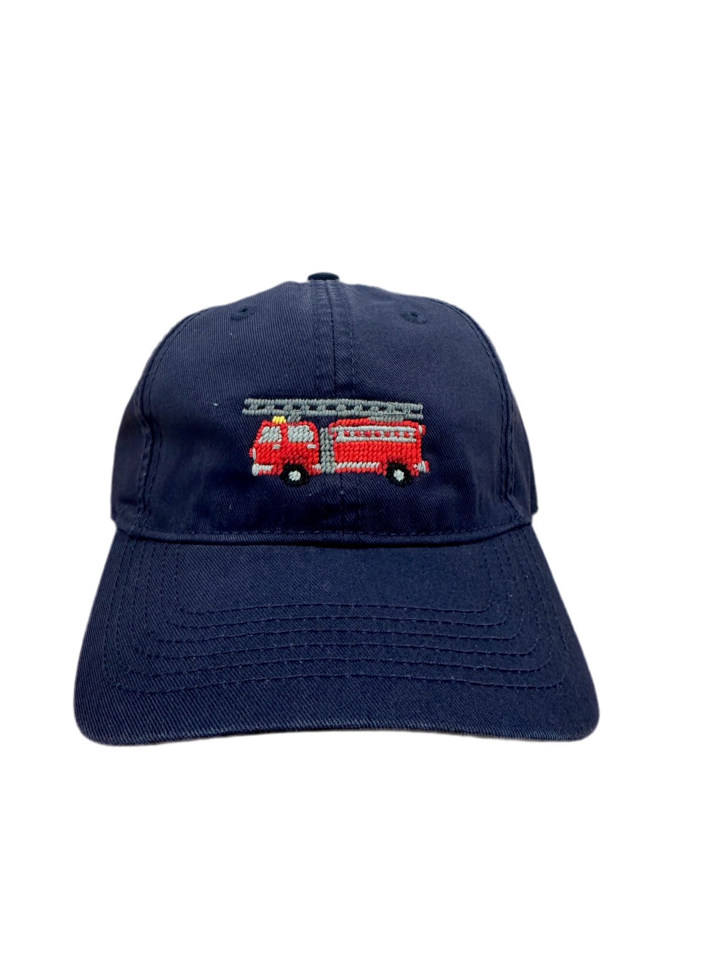 Kids Firetruck on Navy Baseball Hat
