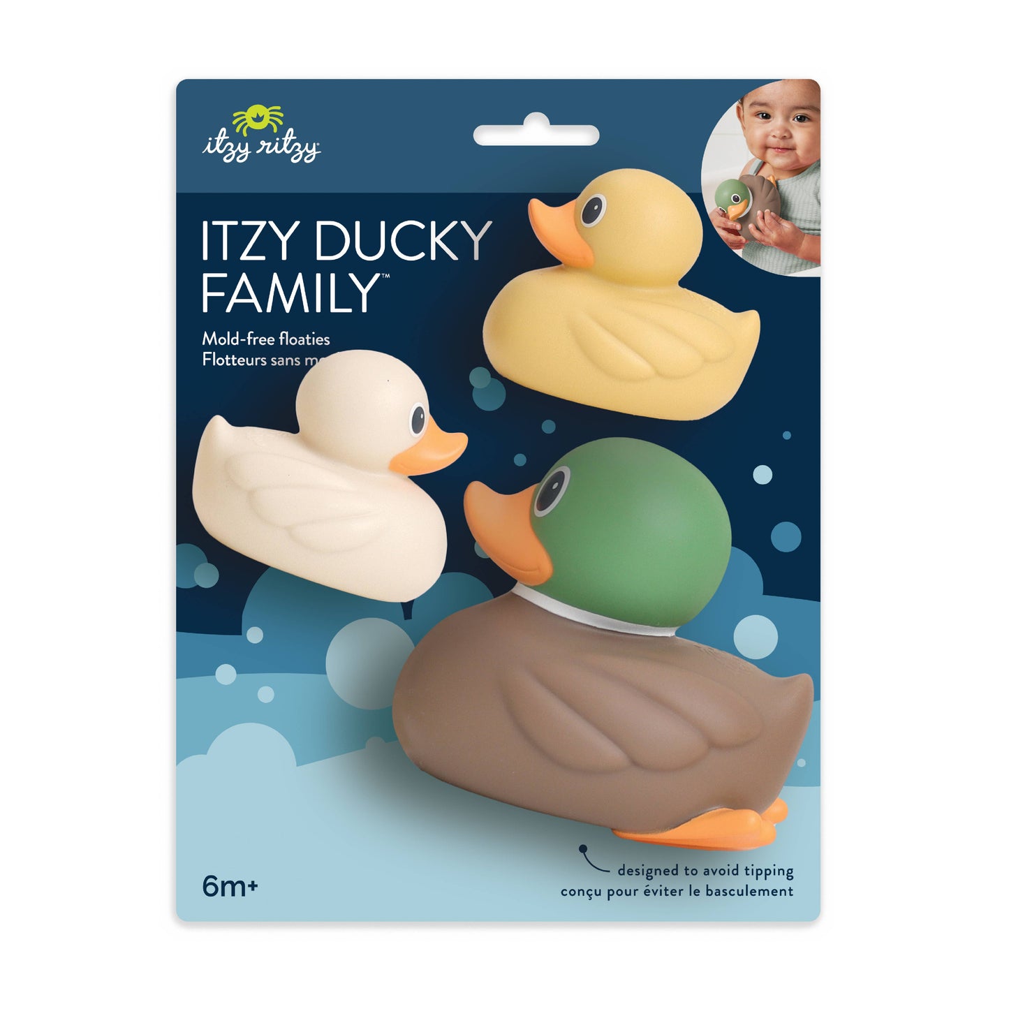 Itzy Ducky Family™  | Bath + Water Table Toys | Mallard