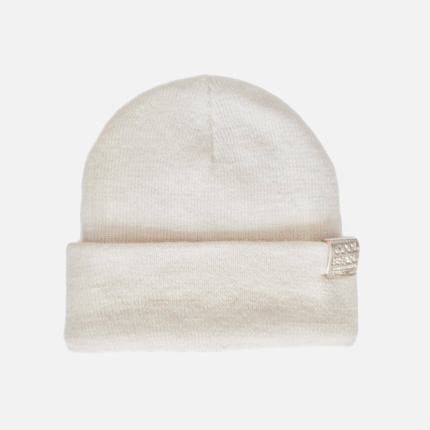 Check Yourself Checkered Reversible Beanie Beige