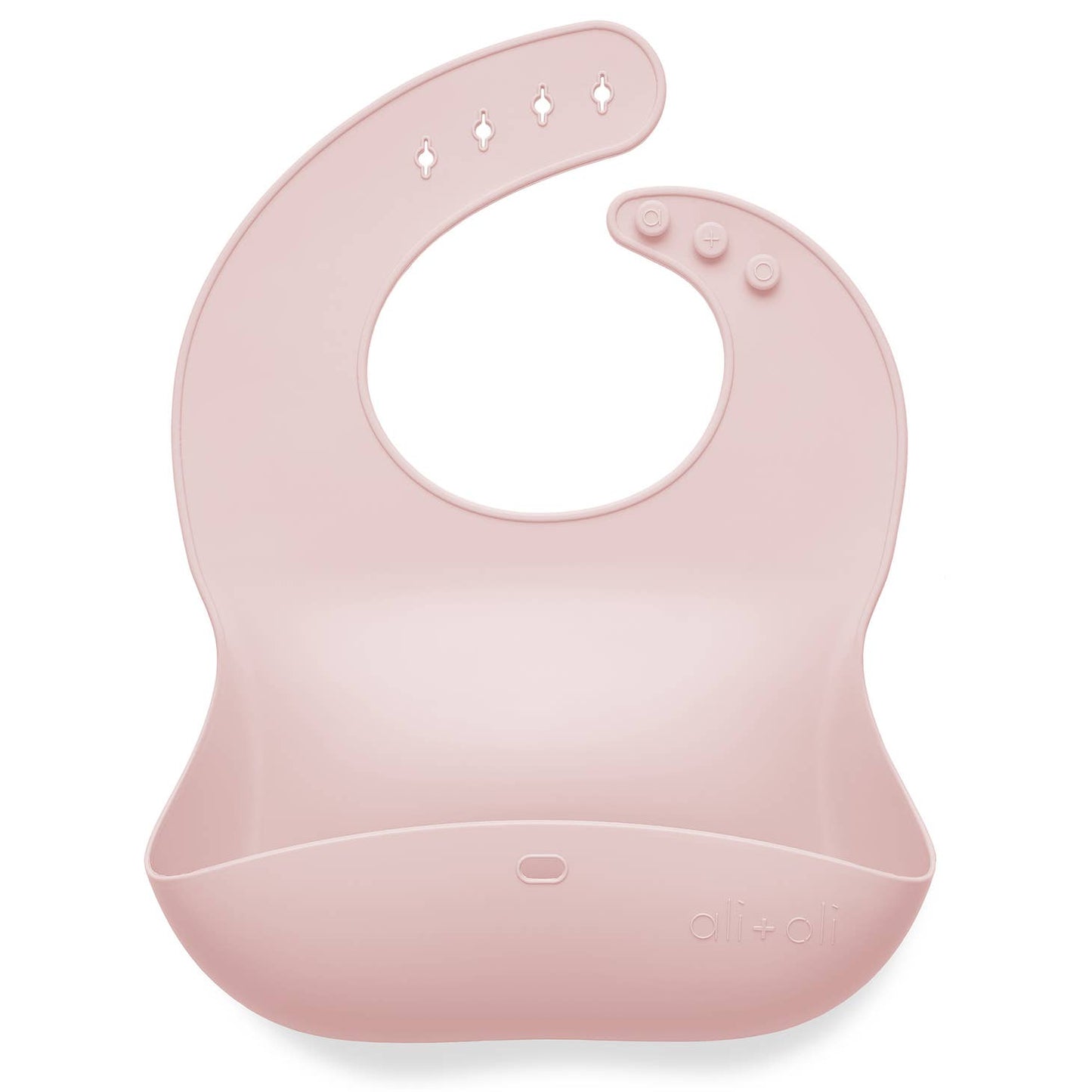 Silicone Baby Bib | True Pink