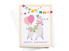 Happy Birthday Llama Greeting Card