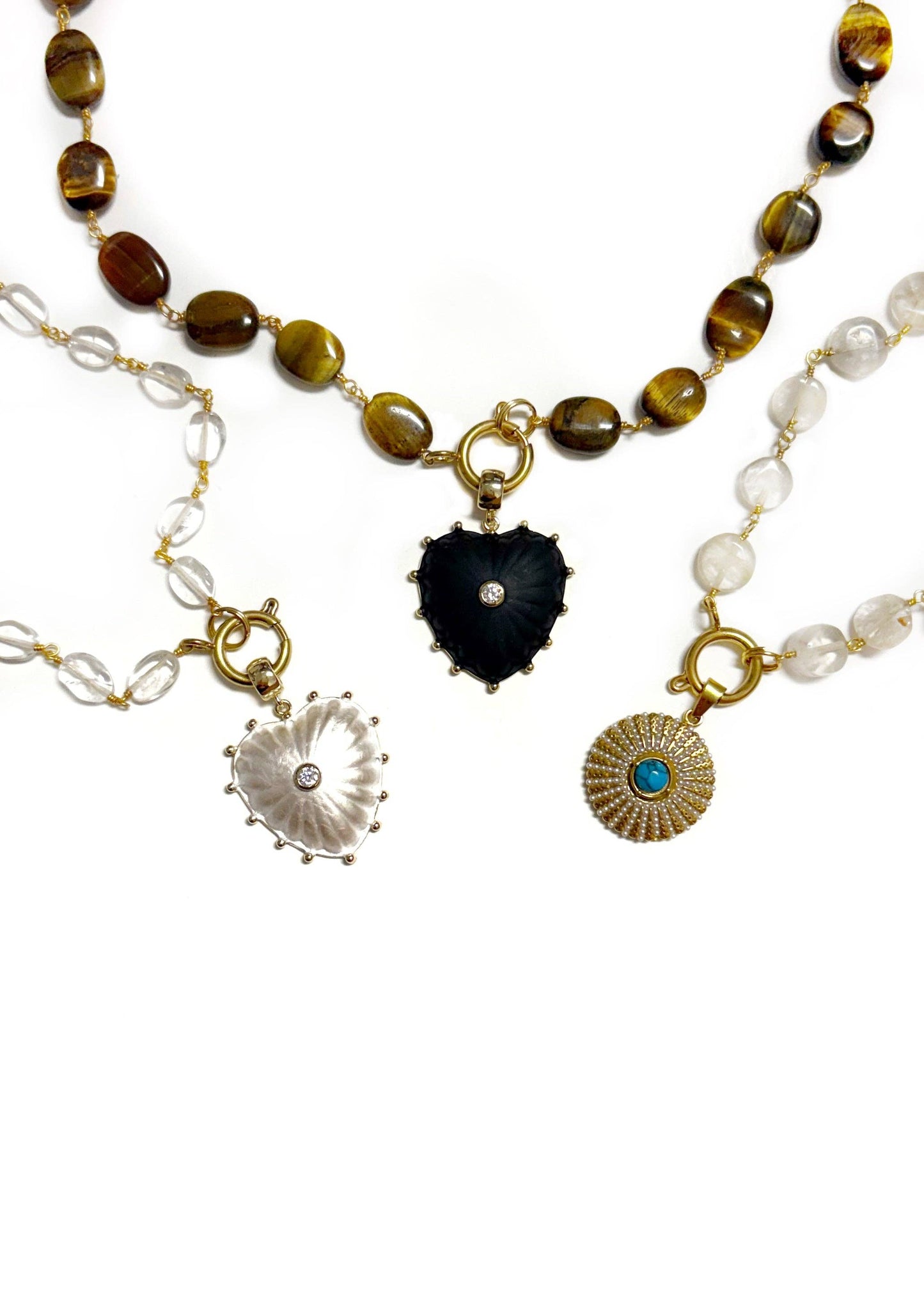 Clarkson | Tigers Eye with Black Heart