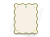 Wavy Die Cut Thanks Notecard