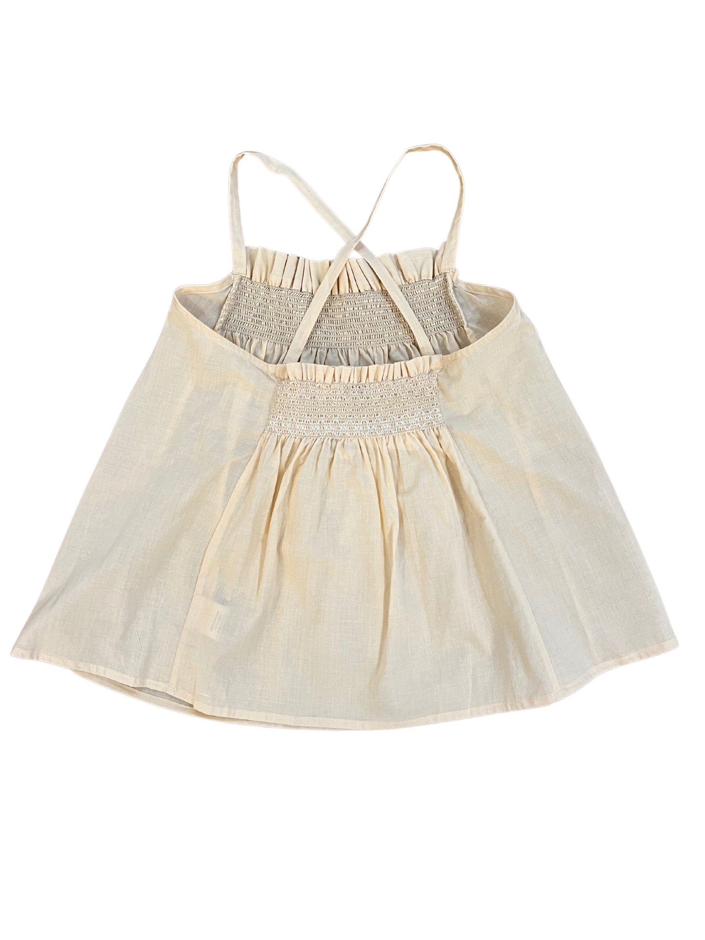 Julia Blouse | Beige Cotton Voile