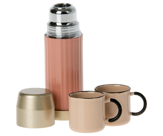 Thermos and cups, Mouse | Soft coral