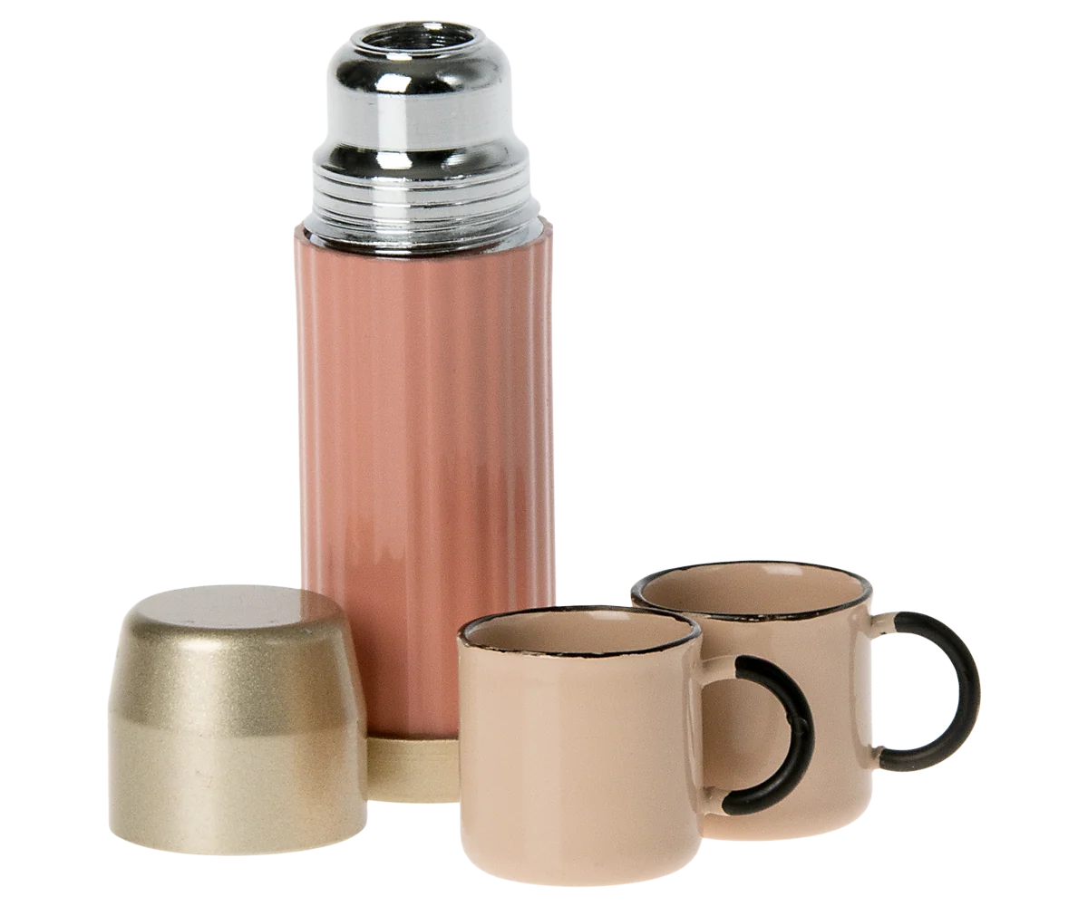 Thermos and cups, Mouse | Soft coral