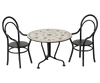 Dining table, Set with 2 chairs