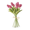 Real Touch Mini Tulip Bundle (12 Stems) | 13 inch | Asst Colors