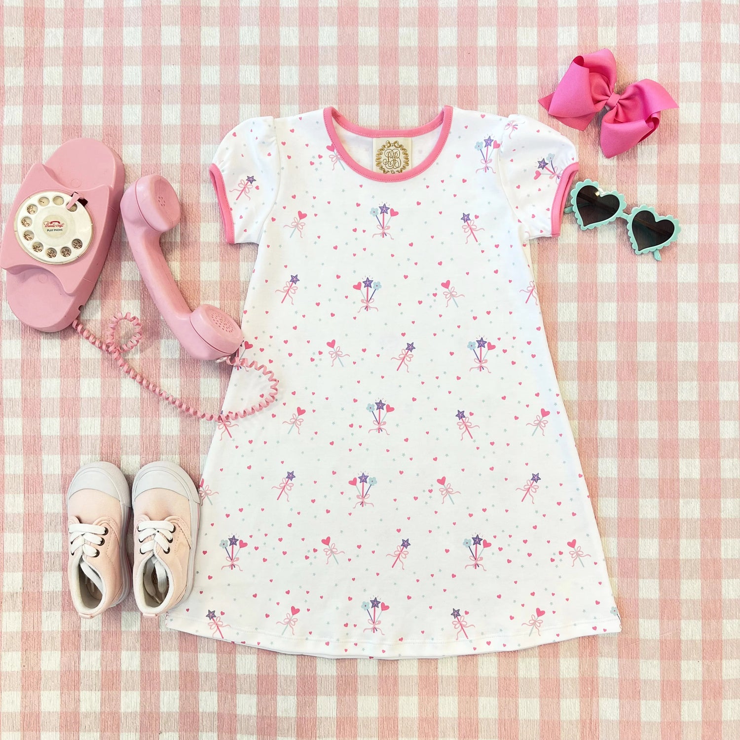 Penny's Play Dress - Fairy Dust Sprinkles/Romany Rose 2T Penny's Play Dress - Fairy Dust Sprinkles/Romany Rose 2T