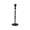 Hand-Forged Cast Iron Taper Holder | Black | 12"