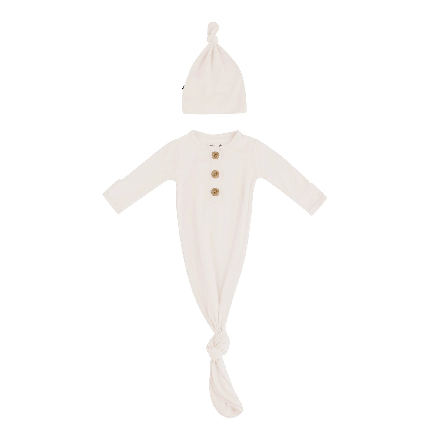 Knotted Gown w/ Hat Set | Oat