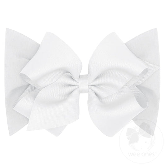 King Grosgrain Bow Cotton Jersey Baby Headband | 2 colors