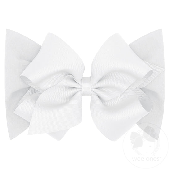 King Grosgrain Bow Cotton Jersey Baby Headband | 2 colors