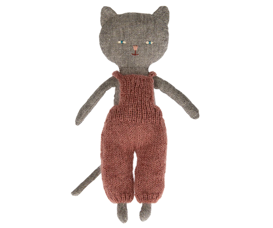 Kitten in Overalls | Grey