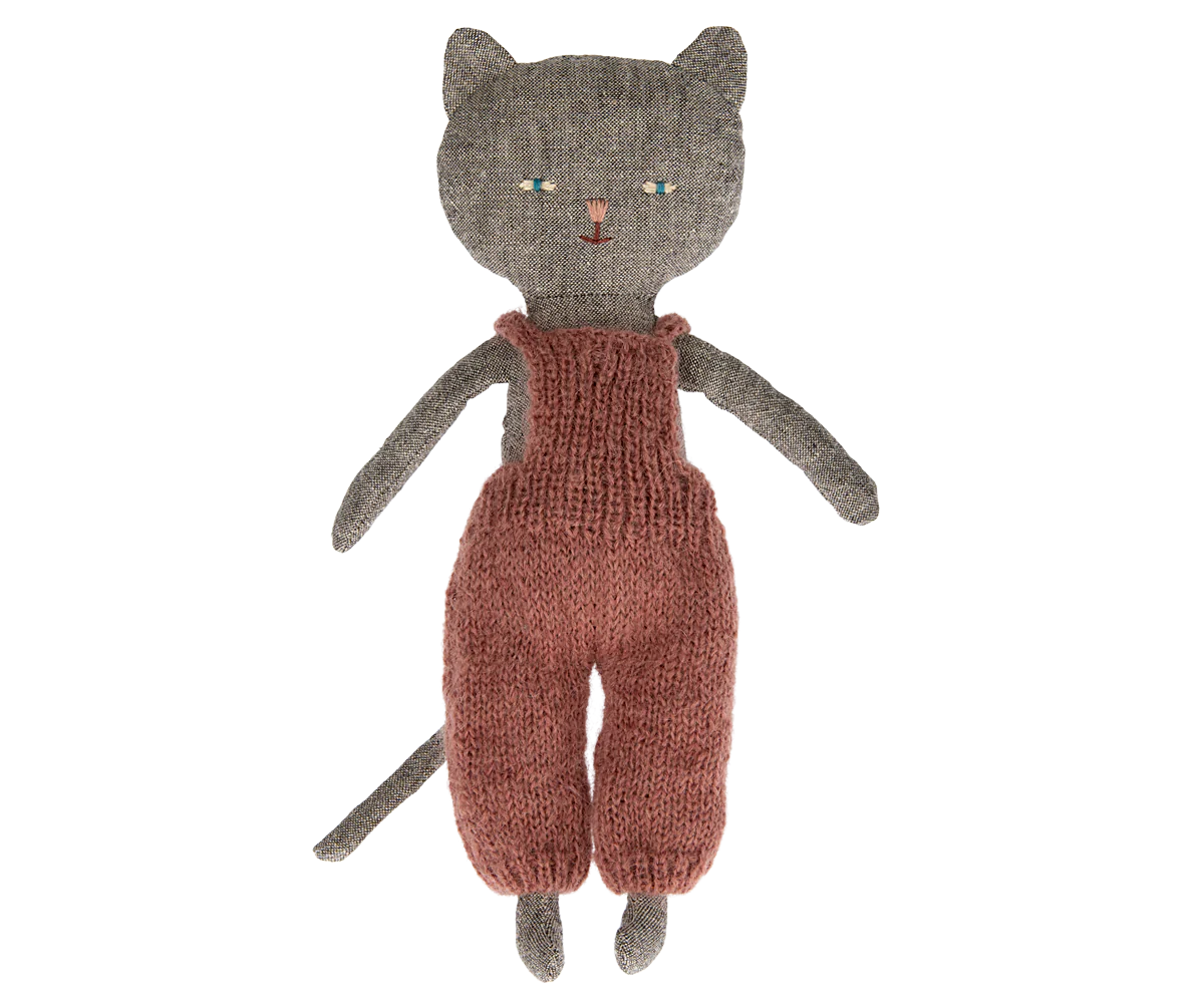 Kitten in Overalls | Grey