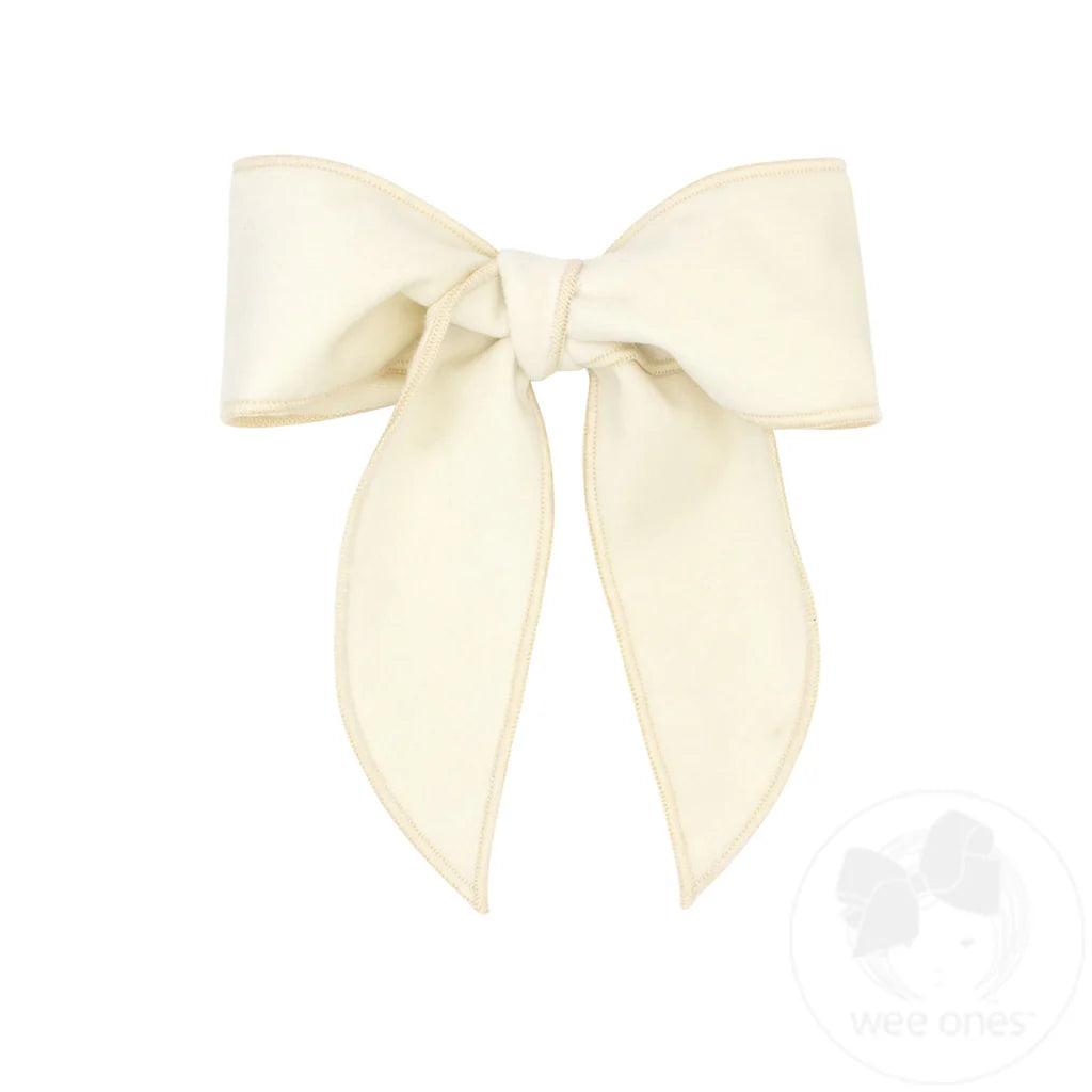 Medium Velvet Bowtie with Whimsy Tails