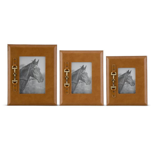 Photo Frame w/Gold Horse Bit |  3 sizes