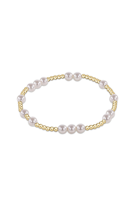 Hope Unwritten 5mm Bead Bracelet | Pearl