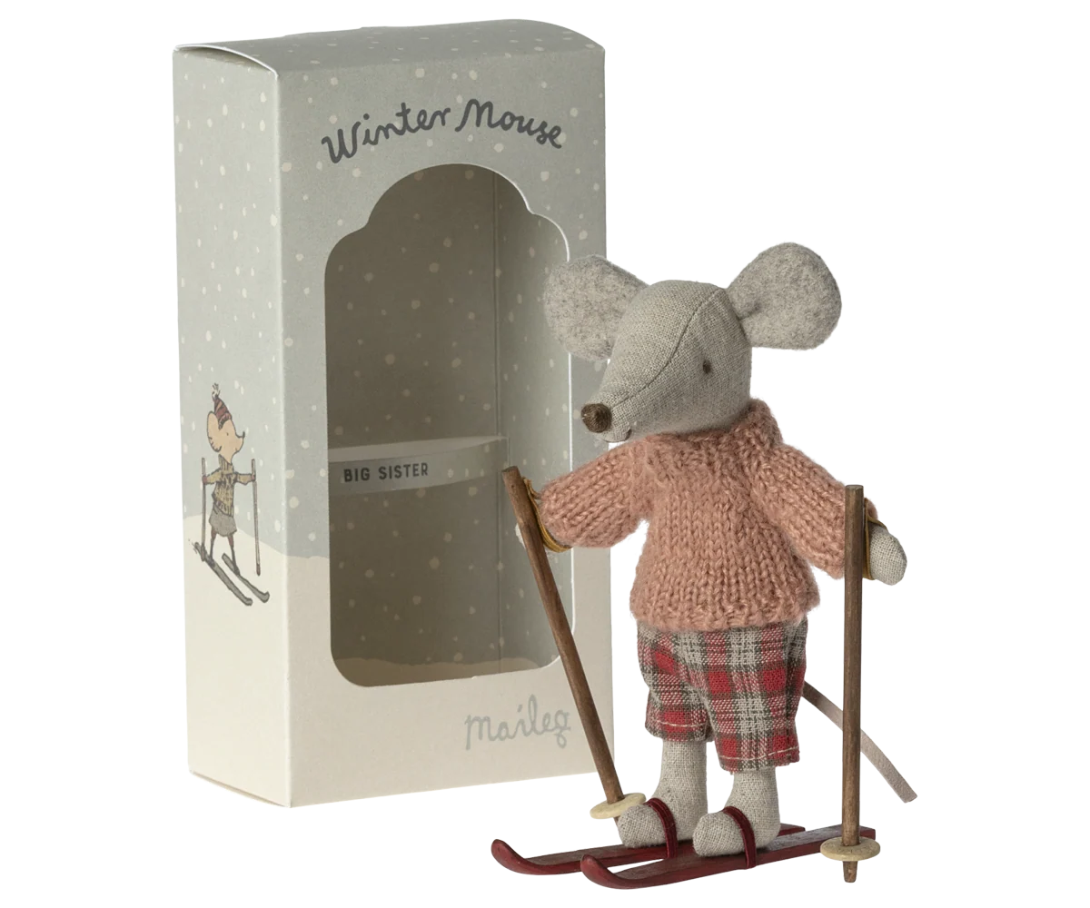 Winter Mouse with Ski Set | Big Sister