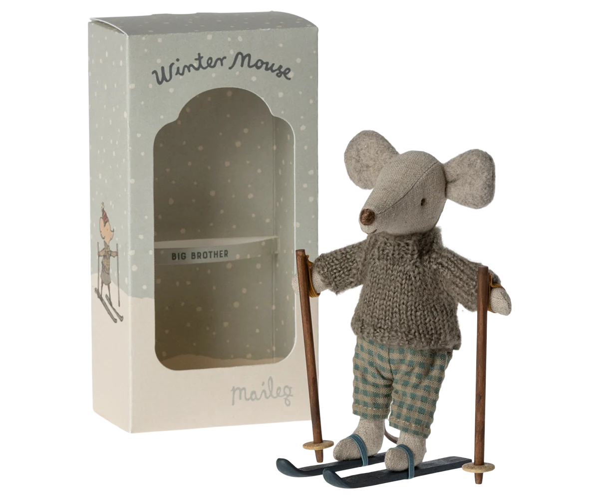 Winter Mouse with Ski Set | Big Brother