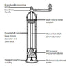 'Brass Mill' | 10" Pepper Mill