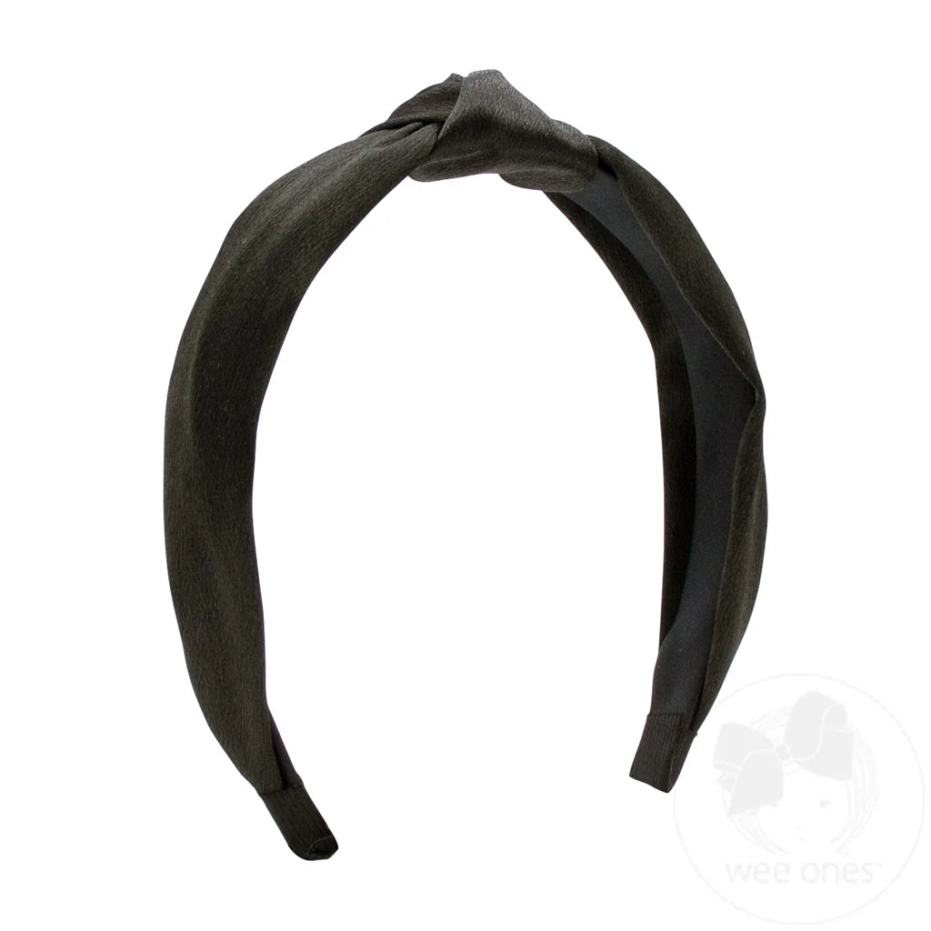 Satin Knot Wrapped Headband | Asst. Colors
