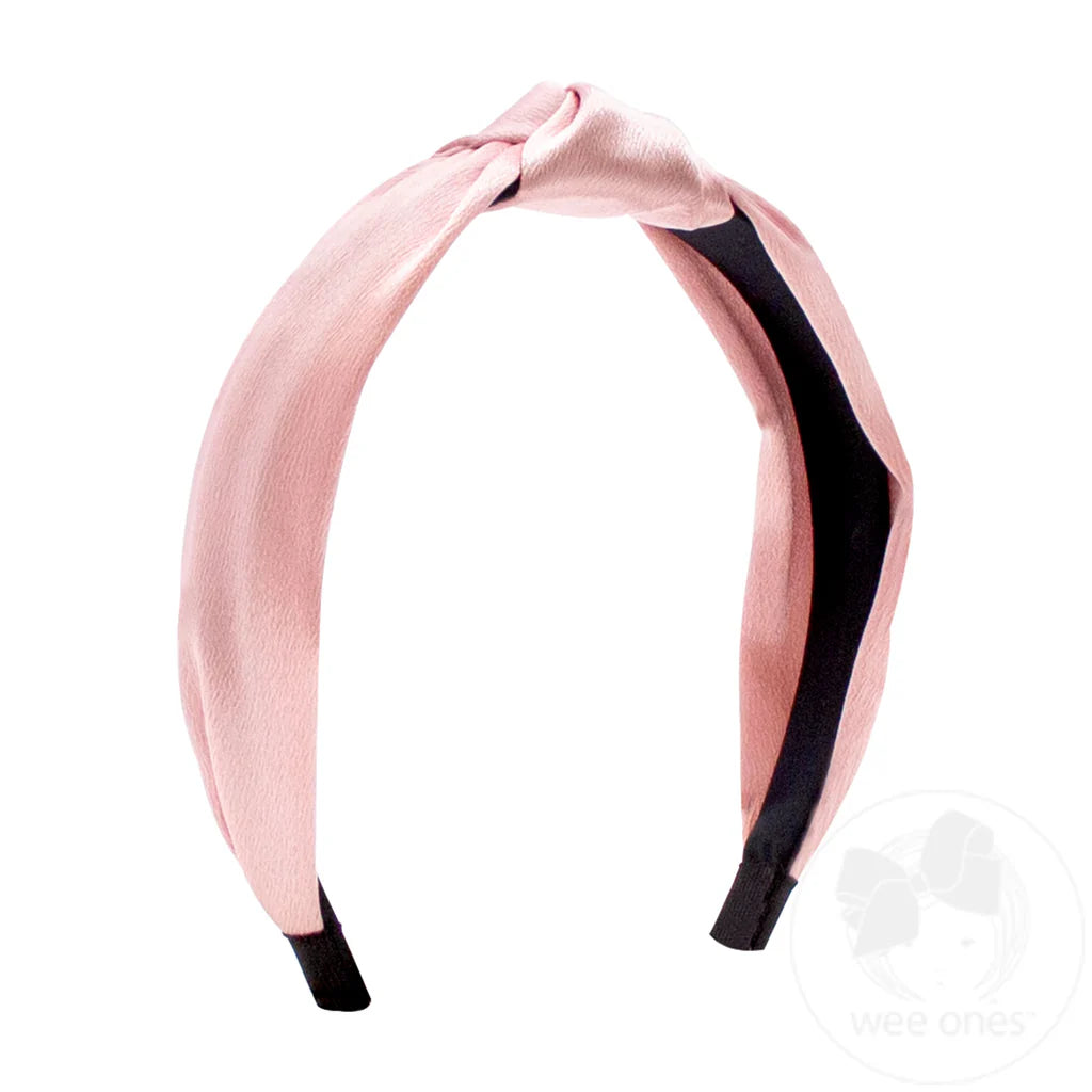 Satin Knot Wrapped Headband | Asst. Colors