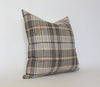 Nolan Pillow | Brown Plaid | 22x22