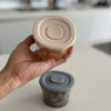 Ali+Oli Silicone Food Containers (4oz) 2-pack | Blush-Khaki