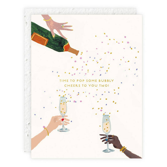 Pop Some Bubbly | Wedding + Engagement Card