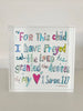 "1 Samuel 1:27" Acrylic Shelfie | More Pinks