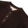 Organic Sweater Henley with Elbow Patches