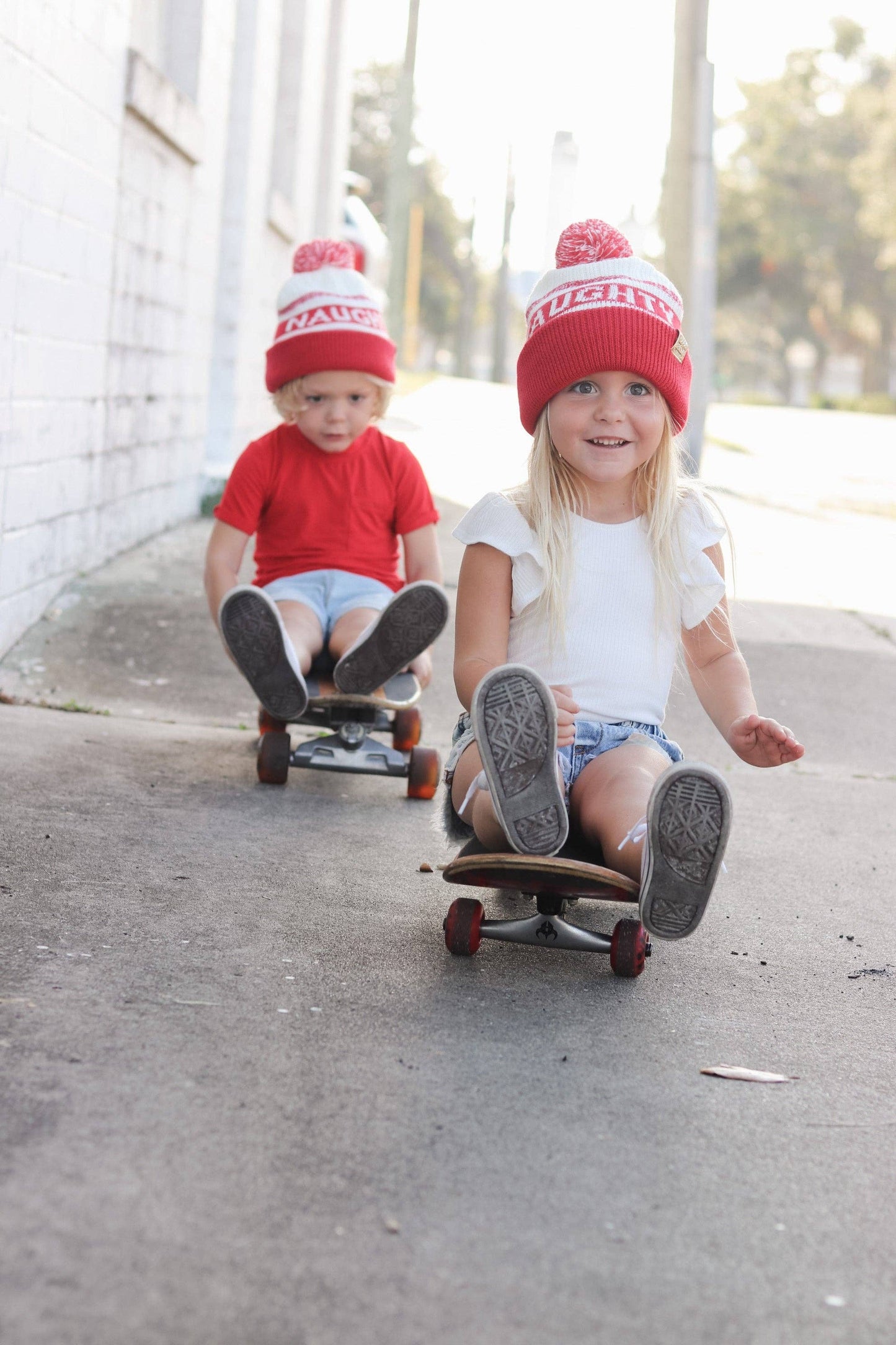 Naughty or Nice Reversible Beanie | Toddler