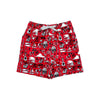 Georgia Bulldogs Luau Floral Swim Trunk | Cherry