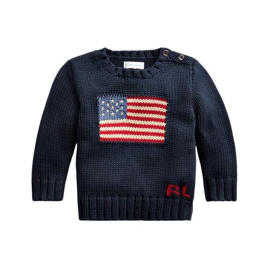 The Iconic Flag Sweater | Hunter Navy