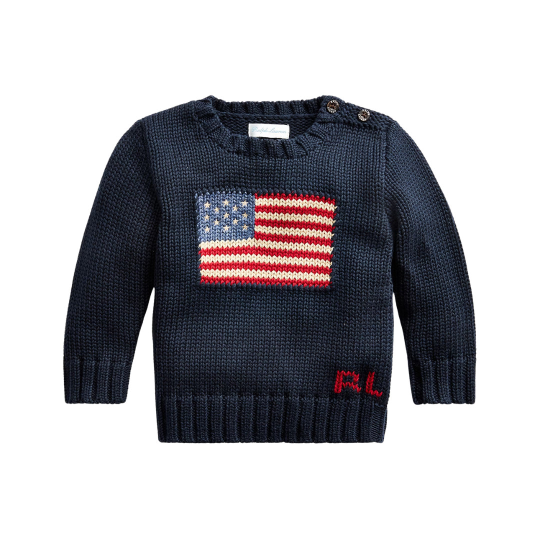 The Iconic Flag Sweater | Hunter Navy