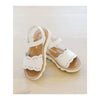 Ella Scalloped Sandal | Whte