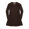 Organic Bobble Yoke Sweater Dress | Chocolate Brown