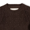 Organic Bobble Yoke Sweater Dress | Chocolate Brown