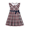 Organic Peter Pan Collar Party Dress | Holiday Tartan