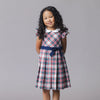 Organic Peter Pan Collar Party Dress | Holiday Tartan