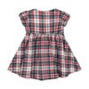 Organic Smocked Puff Sleeve Dress | Holiday Tartan