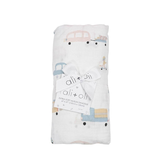 Bamboo Muslin Swaddle | Automobile